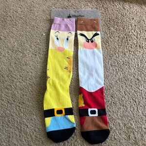 Disney parks Unisex Dopey & Grump Character Causal Socks -Brand new! (retired)